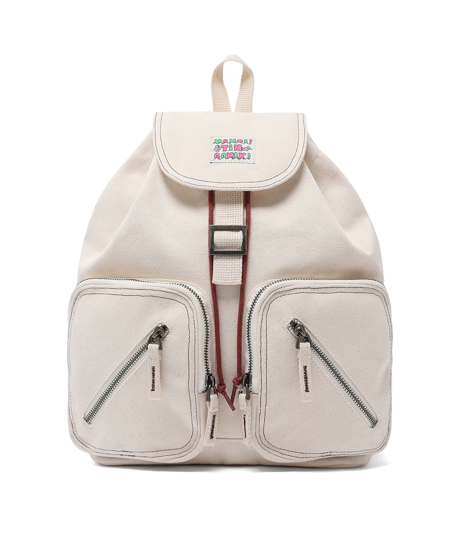 [TIMCOMIX] TIM DRAW STRING BAG 2色★ MUSINSA公式 | TIMCOMIX VINTAGE DRAW STRING BACKPACK IVORY