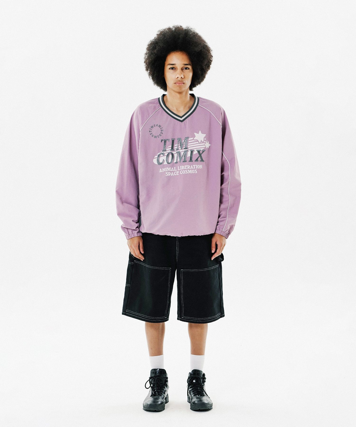 ★送料 関税込★TIM COMIX★NYLON COSMIC STAR ロングTシャツ★ MUSINSA | TIMCOMIX NYLON COSMIC STAR LS LIGHT PURPLE