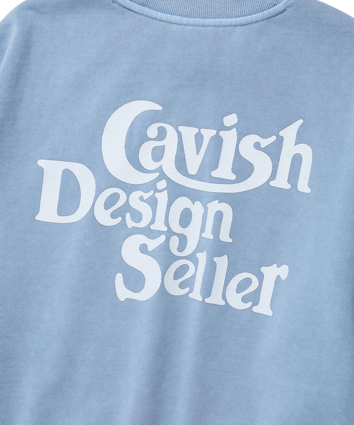 카비시(CAVISH) W PIGMENT SELLER LOGO SWEATSHIRT BLUE(CV2ESFM444A)
