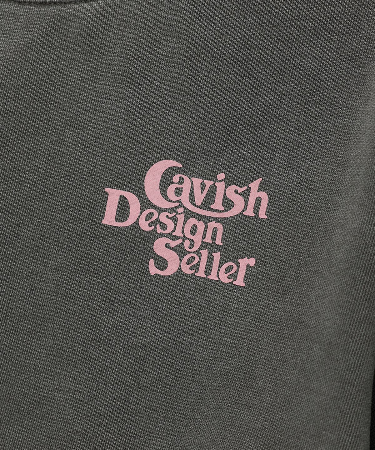 카비시(CAVISH) W PIGMENT SELLER LOGO SWEATSHIRT CHARCOAL(CV2ESFM444A)
