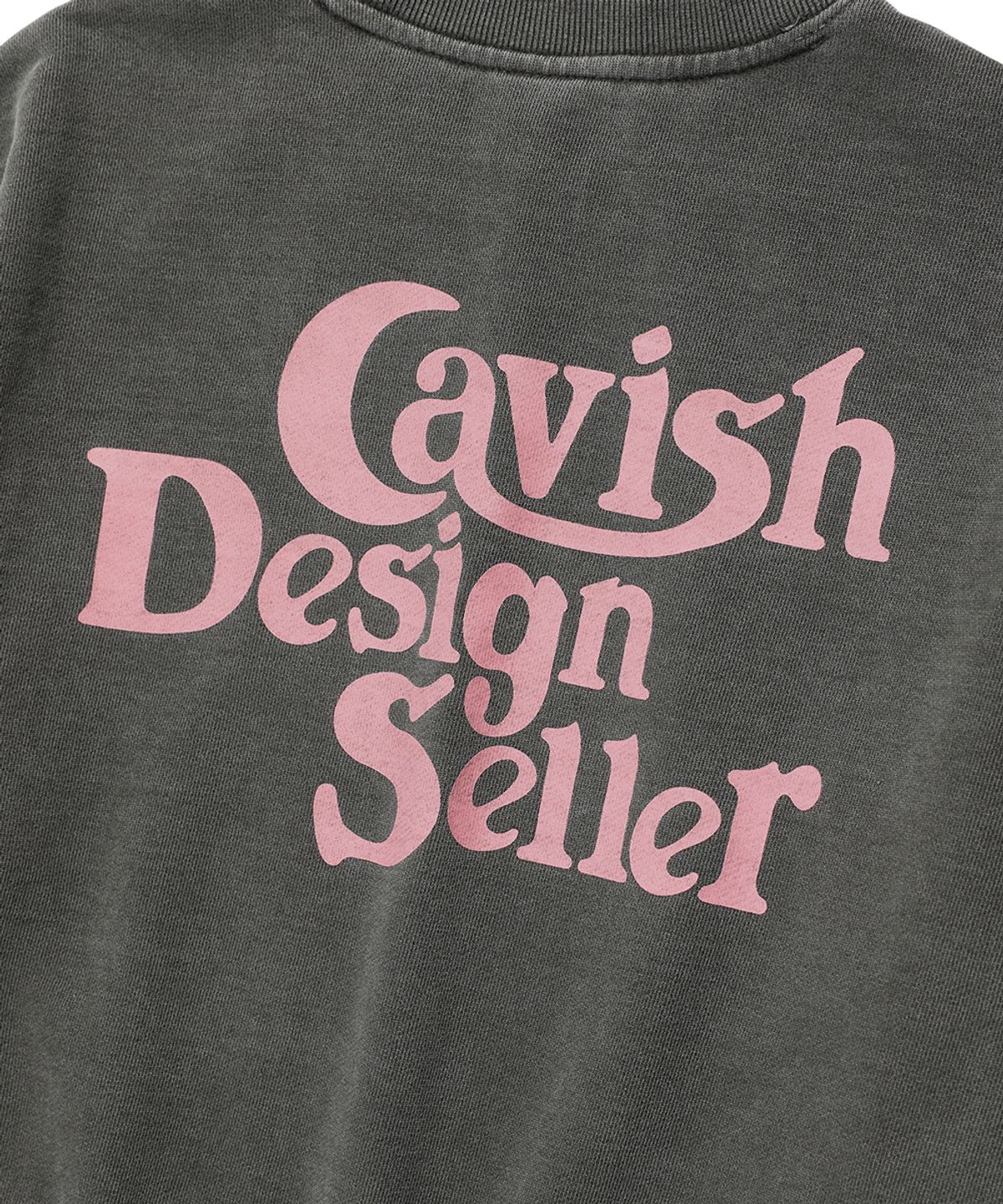 카비시(CAVISH) W PIGMENT SELLER LOGO SWEATSHIRT CHARCOAL(CV2ESFM444A)