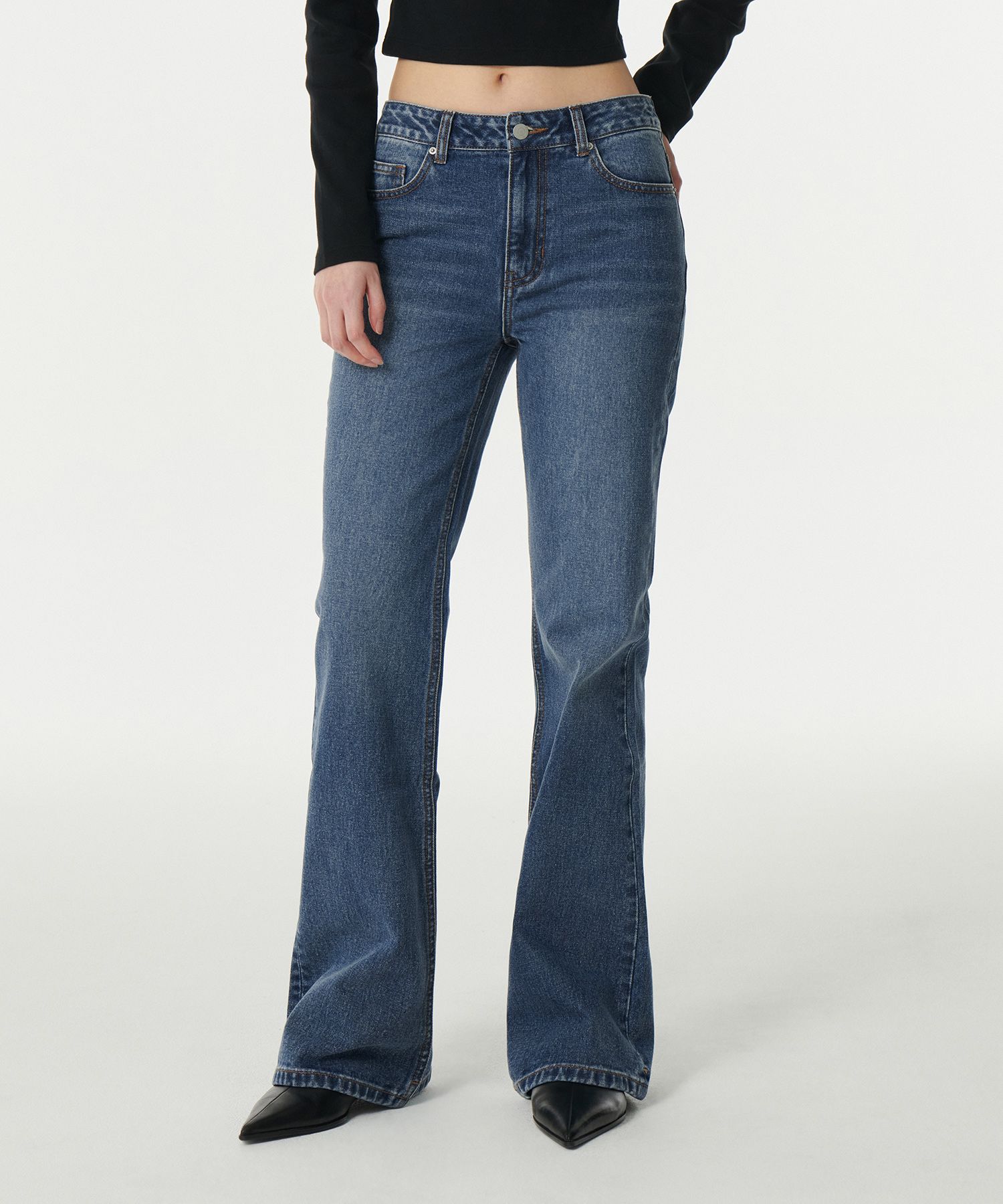 MUSINSA STANDARD LADY'S_ブーツカットデニムパンツ_5色 MUSINSA公式 | MUSINSA STANDARD WOMAN Women's boot cut denim