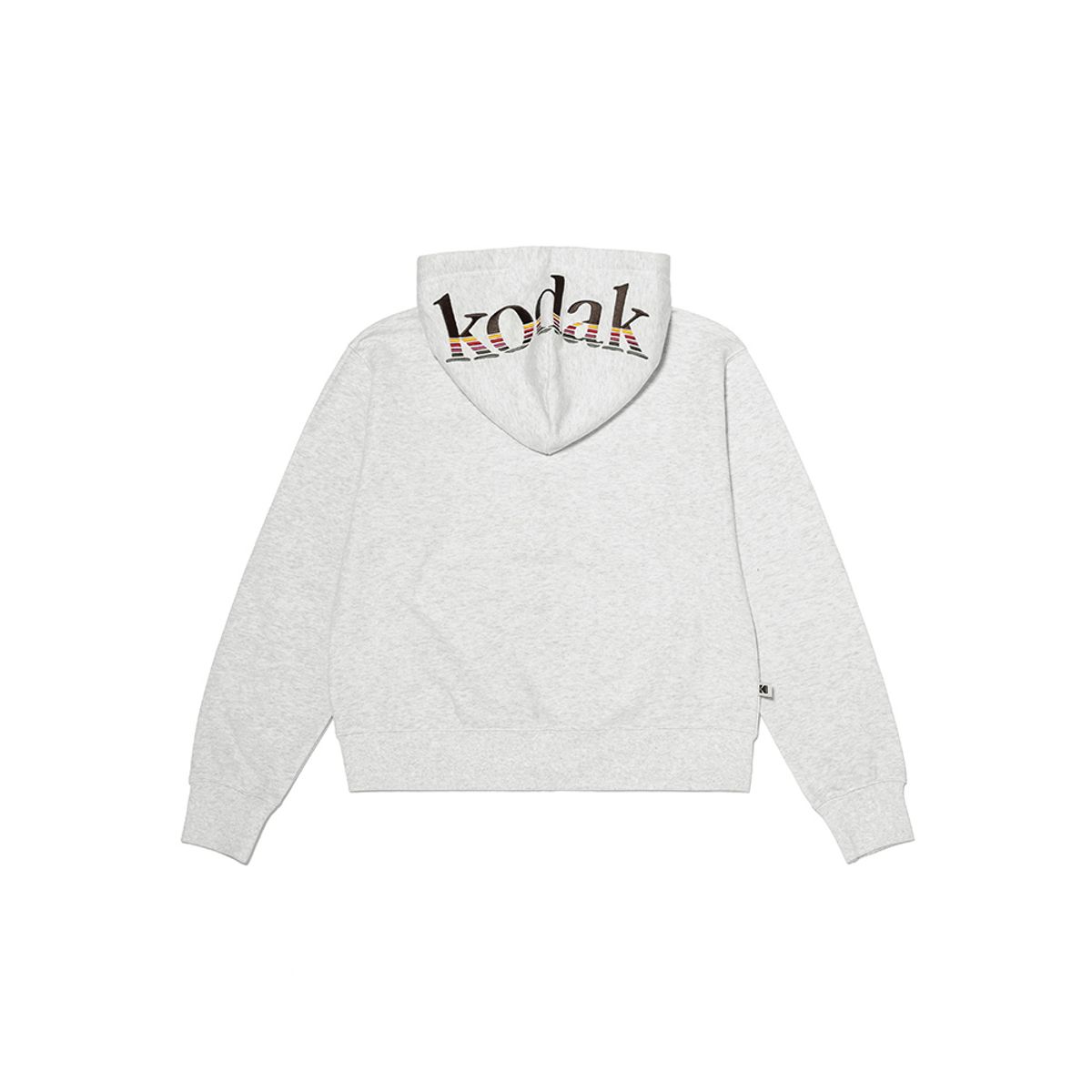 코닥(KODAK) 레인보우 빅로고 후드 집업 우먼 WHITE MELANGE