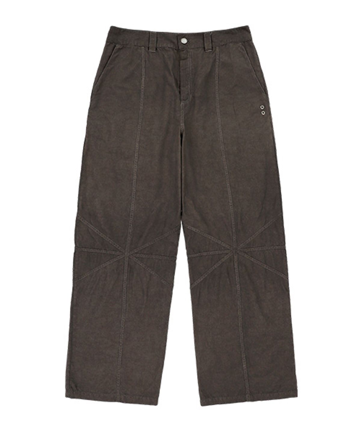 더콜디스트모먼트(THE COLDEST MOMENT) TCM cross line pants (brown)