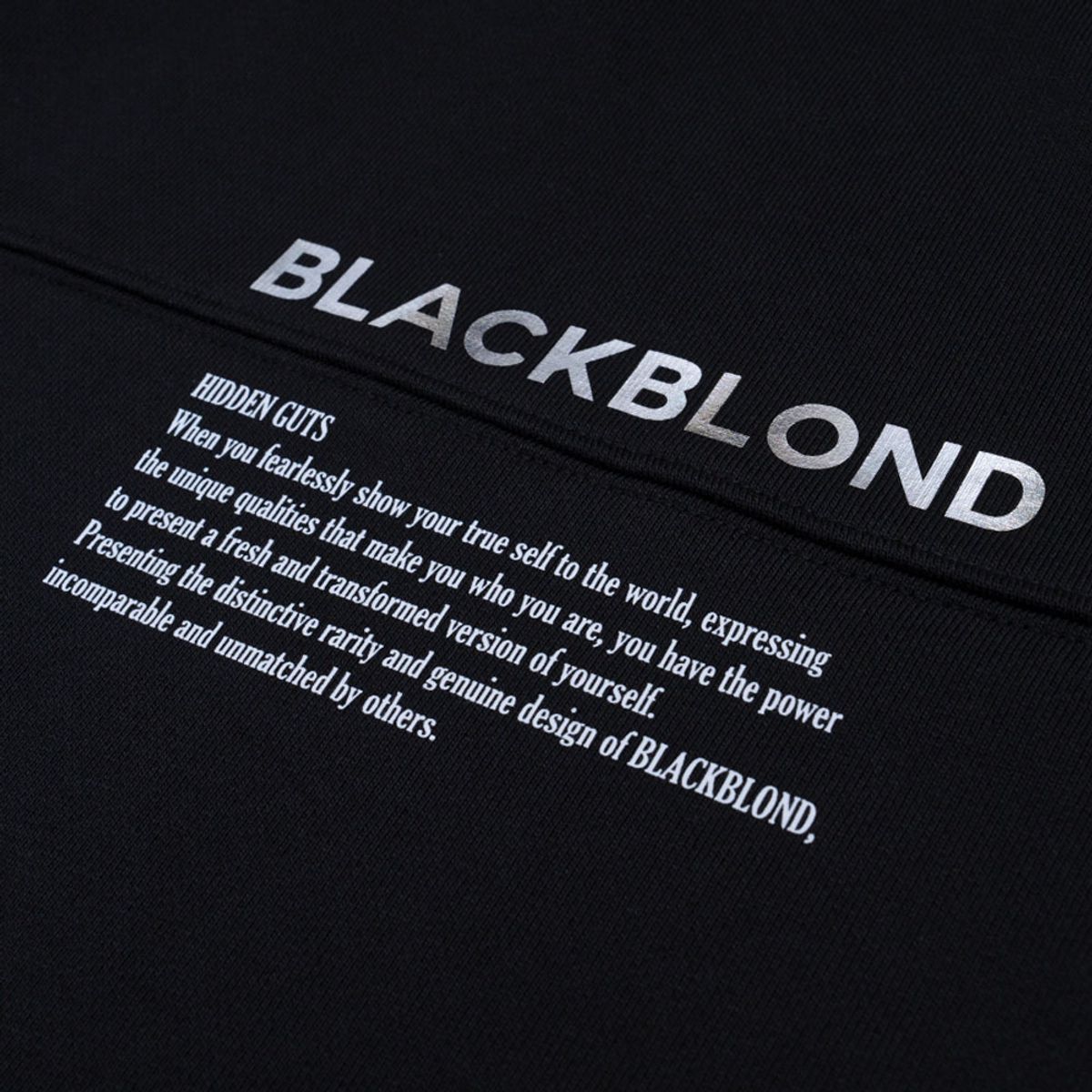 블랙블론드(BLACKBLOND) 비비디 히든 프리덤 후디 (블랙)