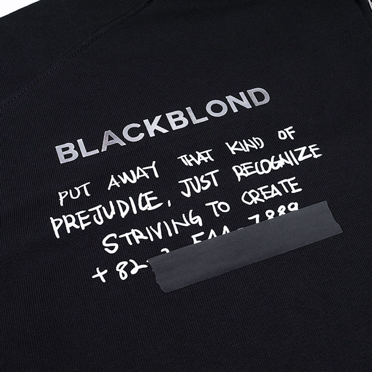 블랙블론드(BLACKBLOND) 비비디 노 심파시 집업 후드 자켓 (블랙)