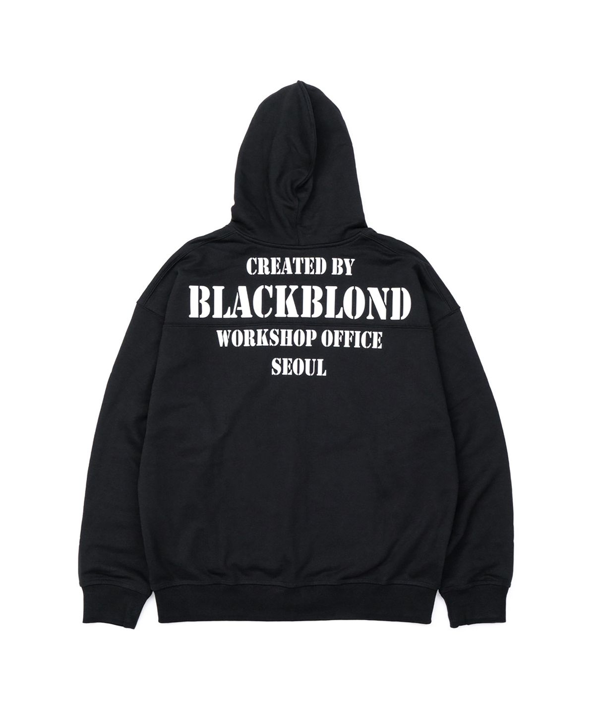 블랙블론드(BLACKBLOND) 비비디 노 심파시 집업 후드 자켓 (블랙)