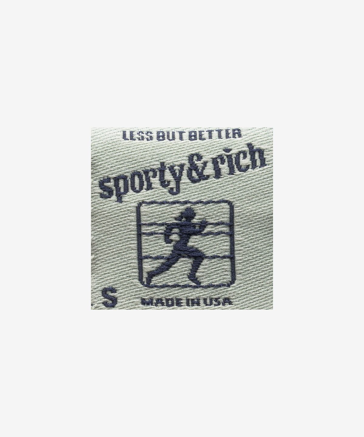 스포티앤리치(SPORTY&RICH) 로고 프린트 크롭 맨투맨 - 포레스트 그린 / CRAW2371FO