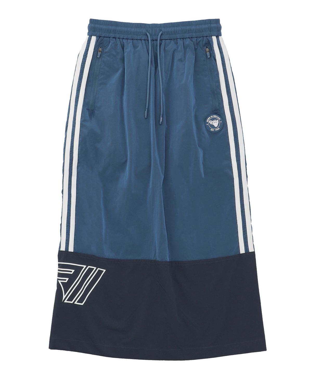 골라(GOLA) TAPE POINT NYLON SKIRT [DEEP BLUE]