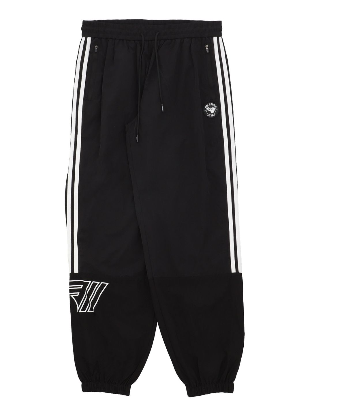 골라(GOLA) TAPE POINT NYLON JOGGER PANTS [BLACK]