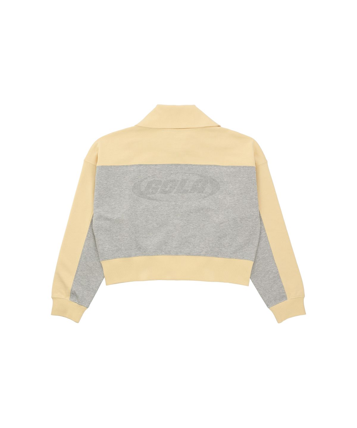 골라(GOLA) W COLOR BLOCK ZIP-UP SWEATSHIRTS [YELLOW]
