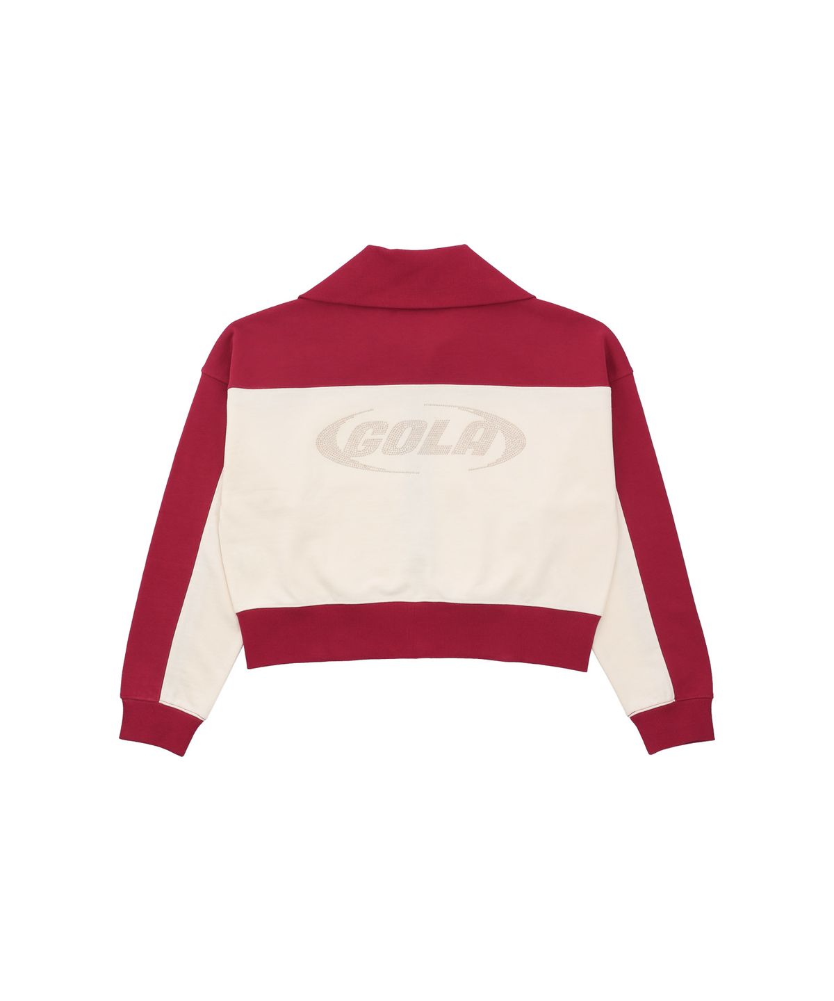 골라(GOLA) W COLOR BLOCK ZIP-UP SWEATSHIRTS [RED]