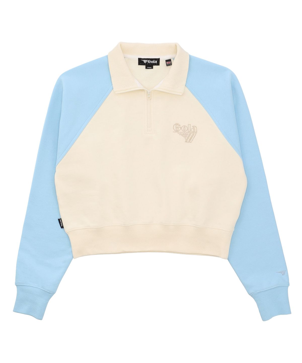 골라(GOLA) W RAGLAN COLOR BLOCK SWEATSHIRTS [CREAM]