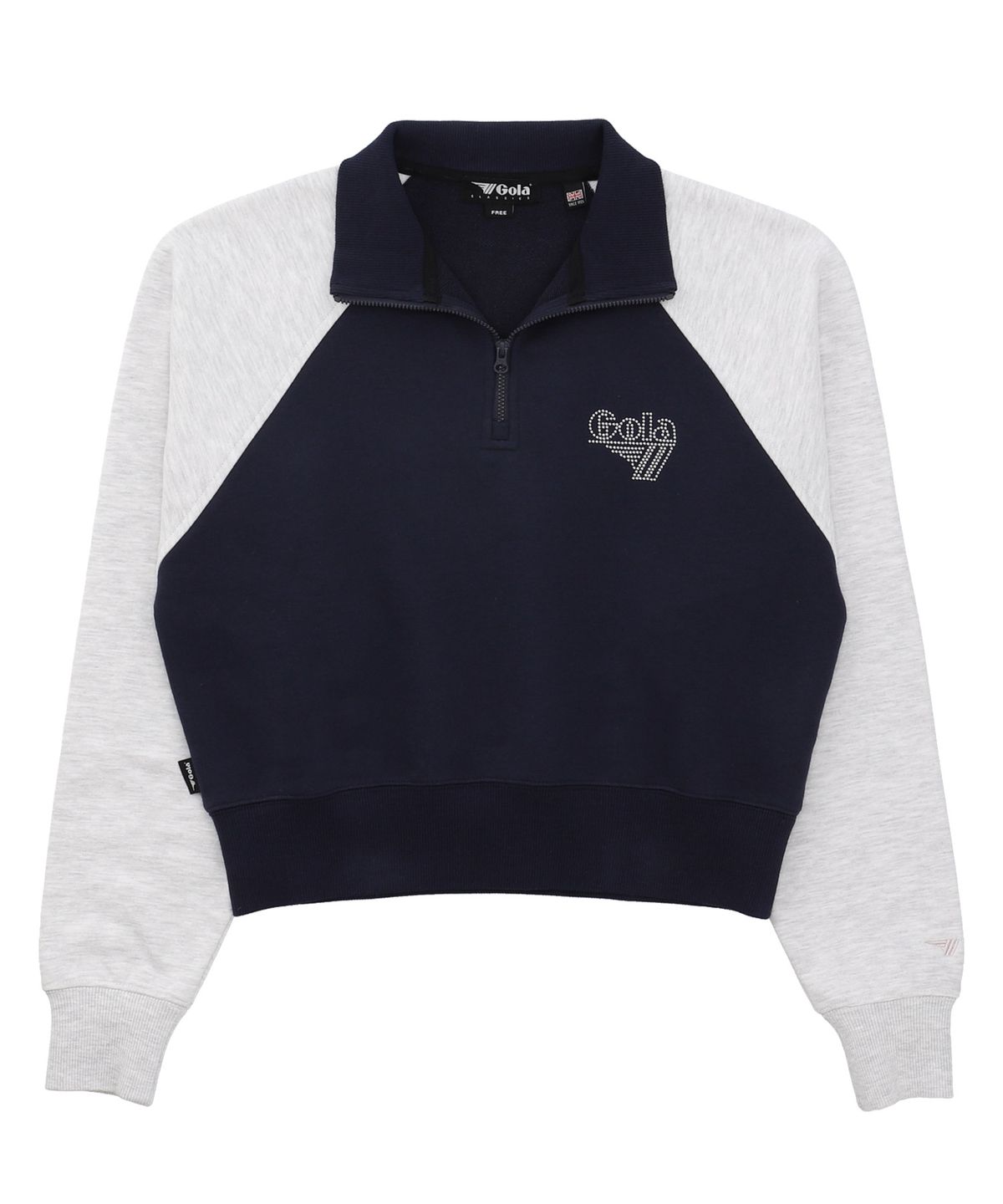골라(GOLA) W RAGLAN COLOR BLOCK SWEATSHIRTS [NAVY]