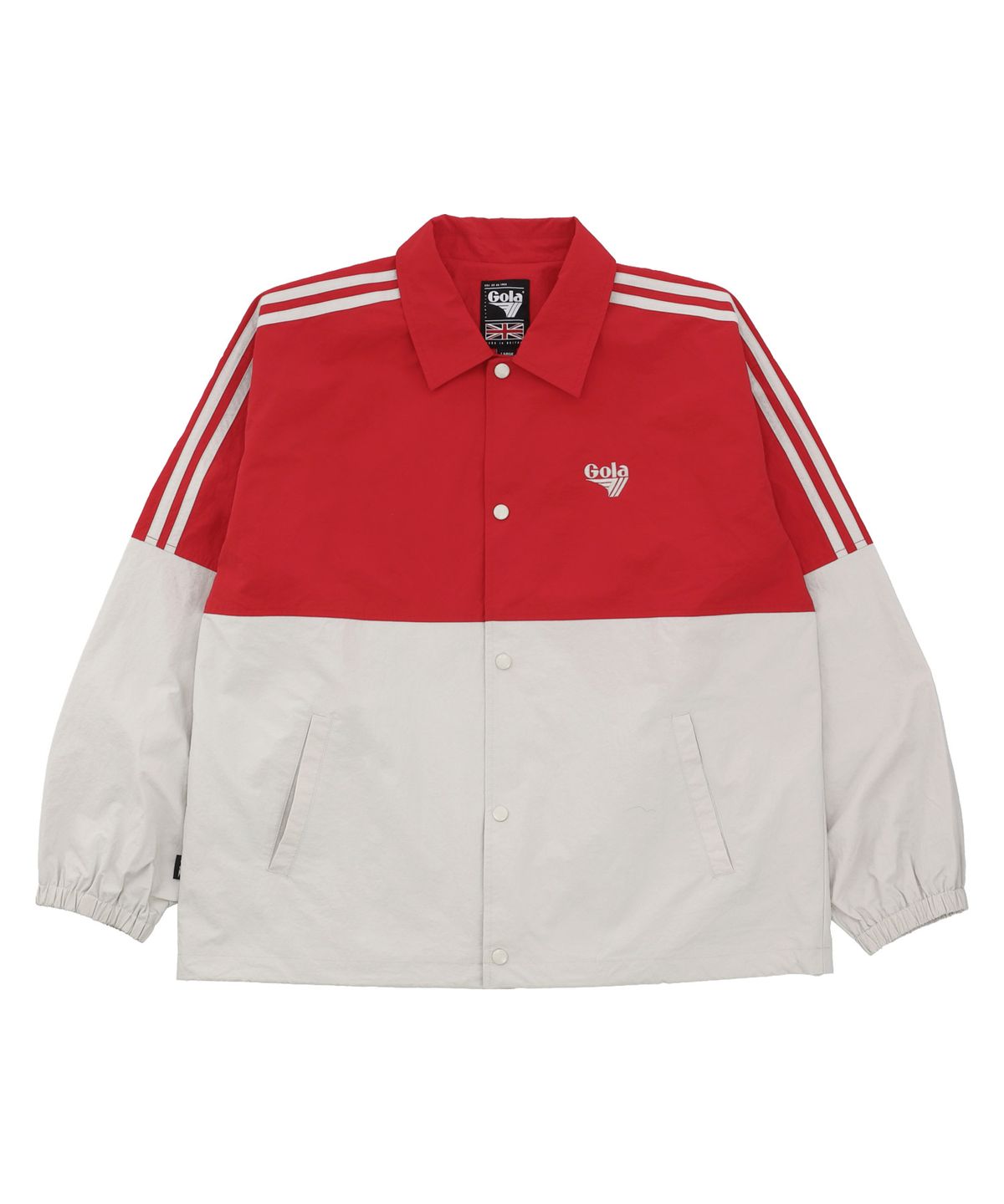 골라(GOLA) TRACK COLOR BLOCK JUMPER [RED]