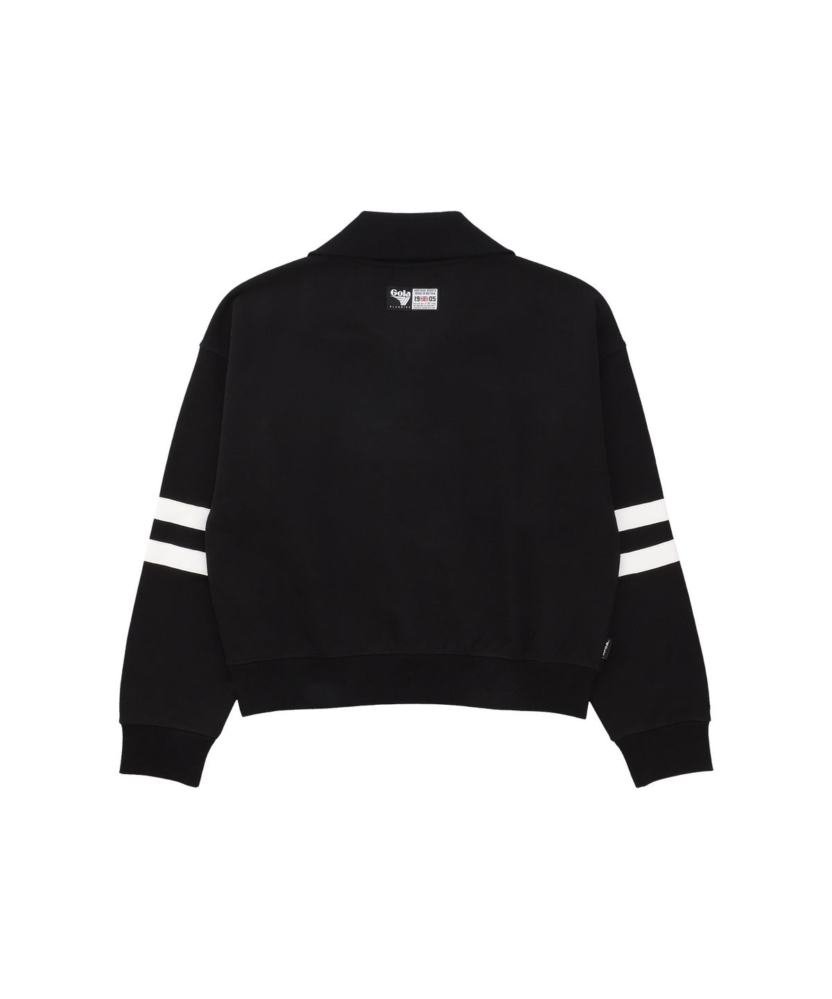 골라(GOLA) TRACK POINT HALF ZIP-UP SWEAT SHIRTS [BLACK]