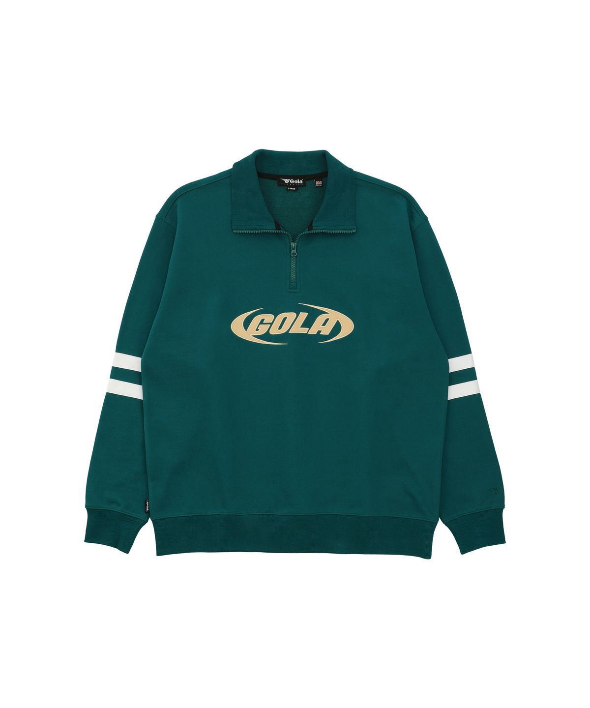 골라(GOLA) TRACK POINT HALF ZIP-UP SWEAT SHIRTS [GREEN]