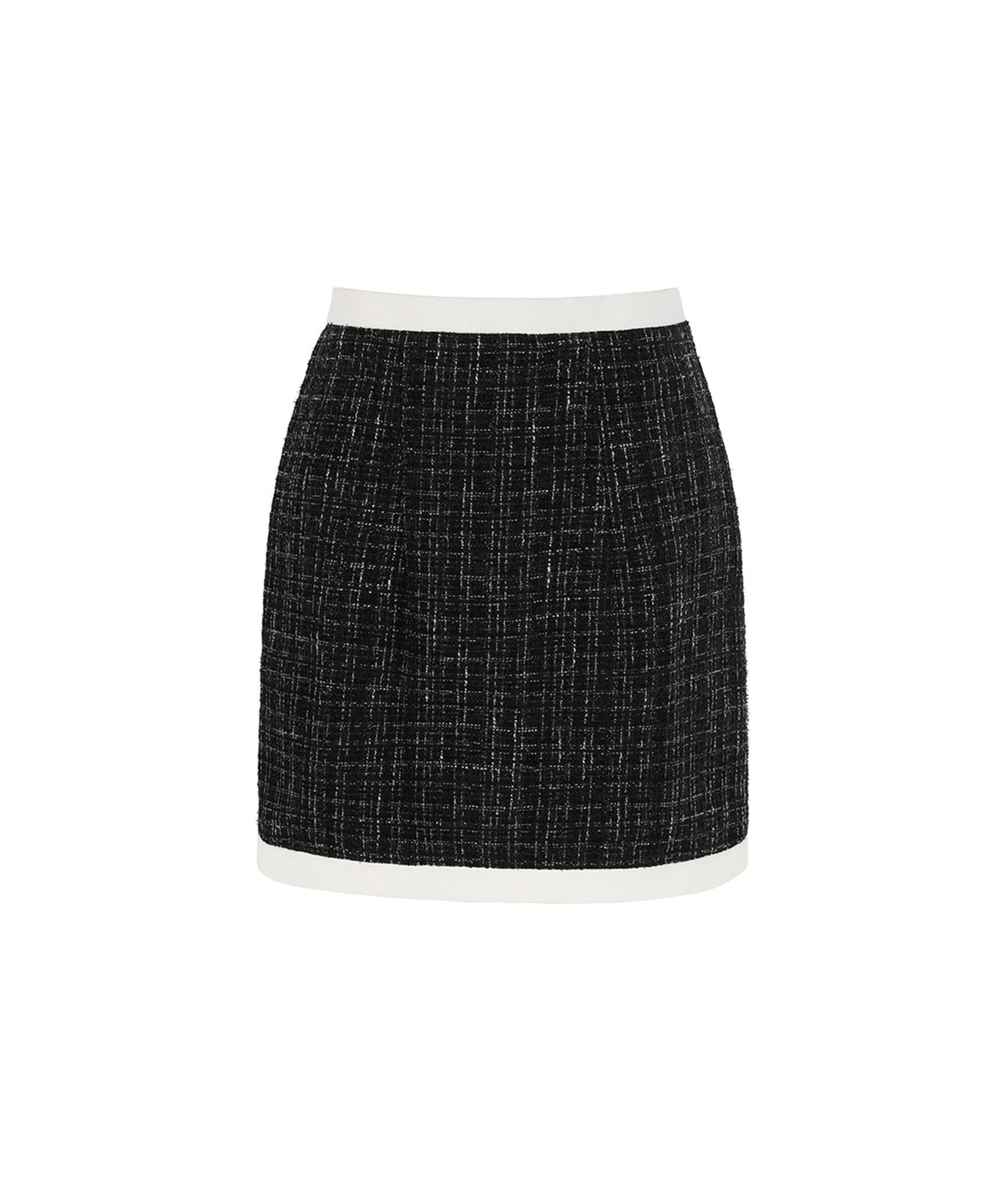루루슈(LULUCHOU) Bling Tweed Skirt - BLACK