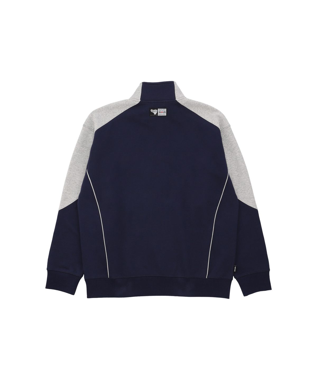골라(GOLA) COLOR BLOCK SWEAT HALF ZP [NAVY]