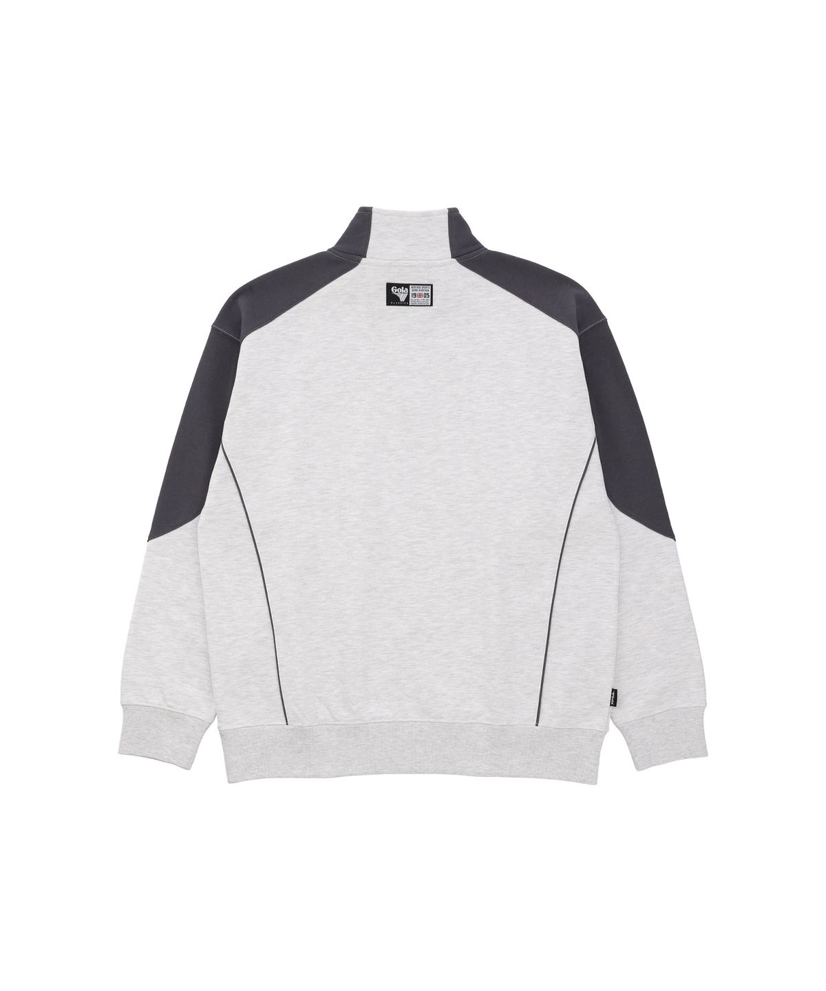 골라(GOLA) COLOR BLOCK SWEAT HALF ZP [LIGHT GRAY]
