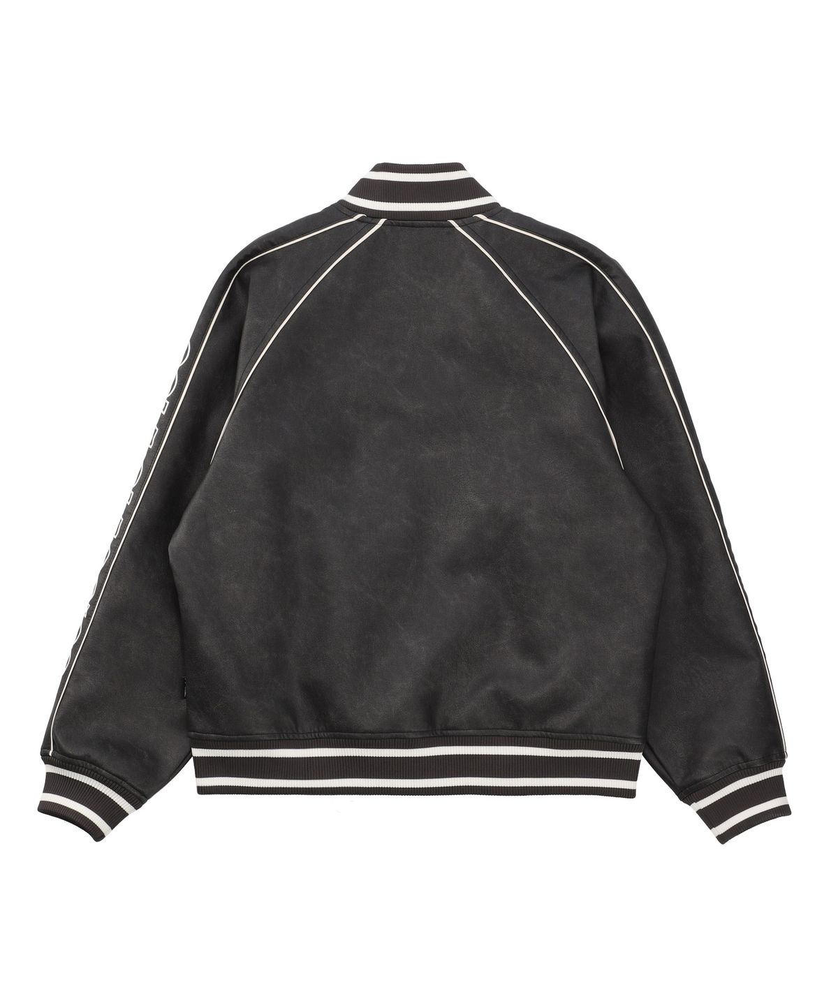 골라(GOLA) PIPING LEATEHR JUMPER [CHARCOAL]