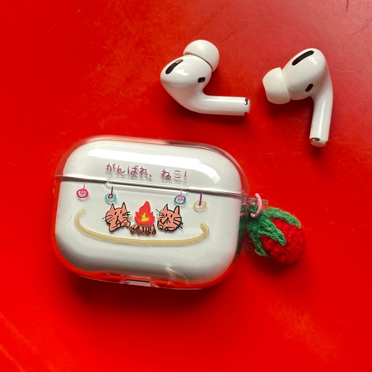 베비카소(BABICASSO) 간바레 네코[에어팟 케이스]
