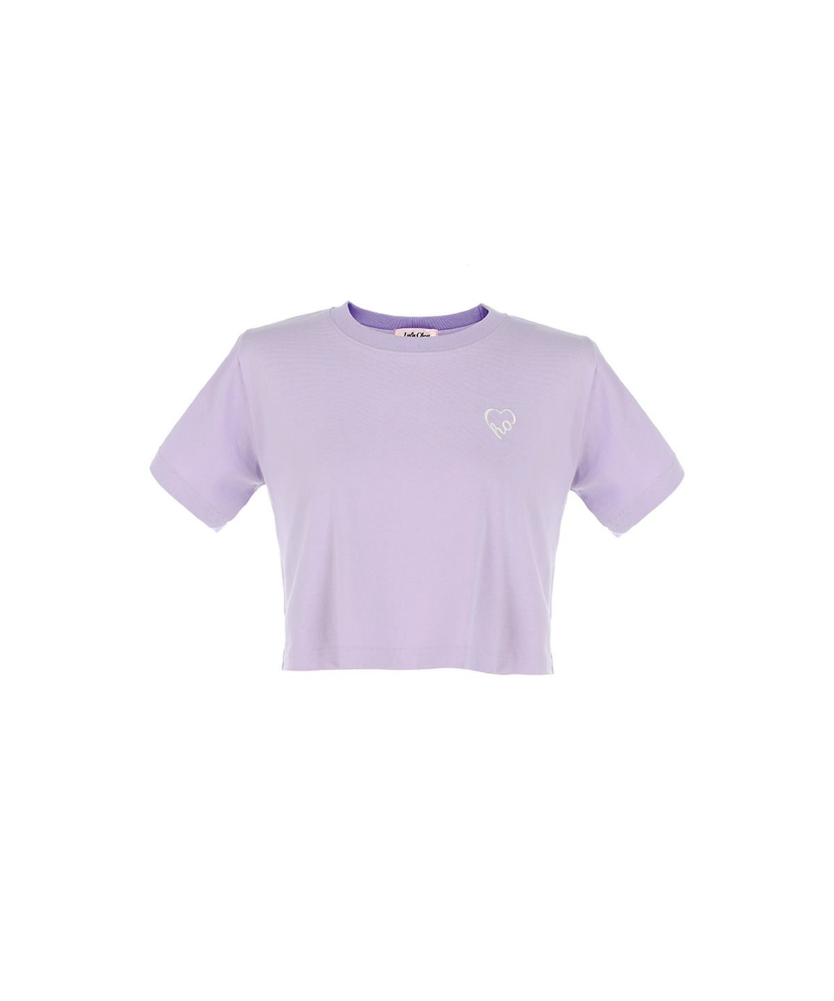 루루슈(LULUCHOU) LuluChou Heart Crop T-shirt - LILAC