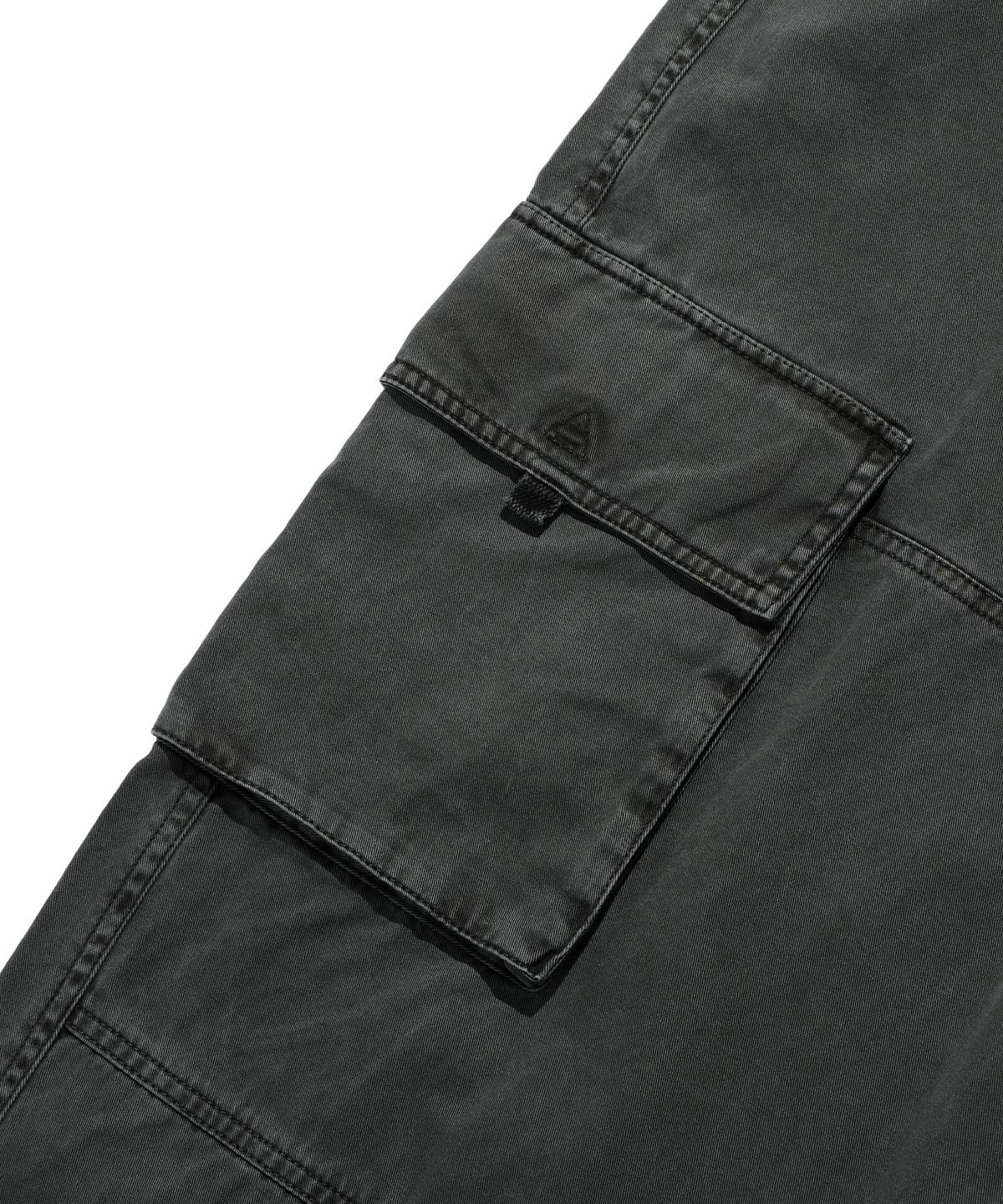 이스트쿤스트(ISTKUNST) WASHED CARGO WIDE PANTS_BLACK(IK2ESMPA10A)