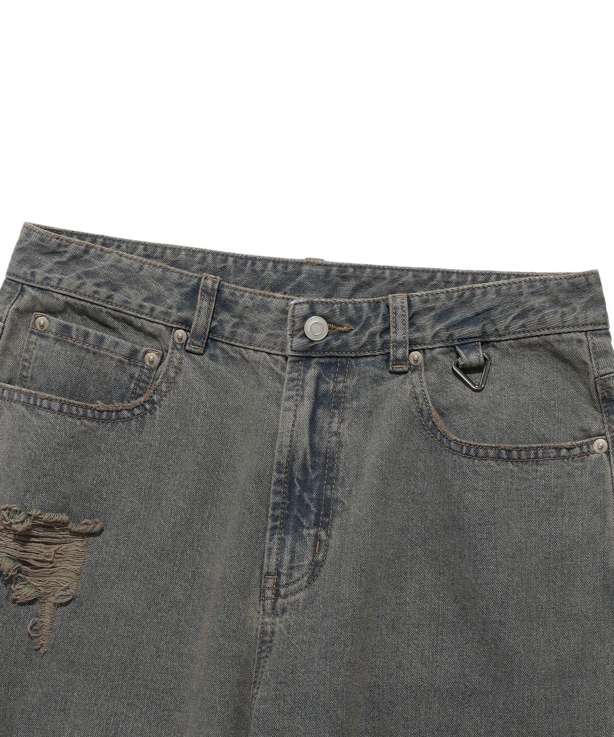 이스트쿤스트(ISTKUNST) DIRTY WASHING WIDE DENIM PANTS_BEIGE(IK2ESMD111A)