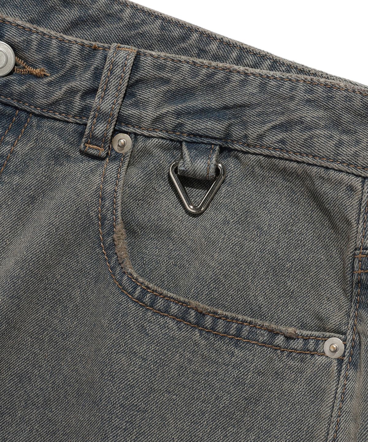 이스트쿤스트(ISTKUNST) DIRTY WASHING WIDE DENIM PANTS_BEIGE(IK2ESMD111A)