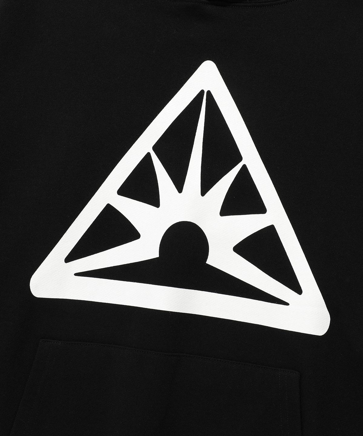 이스트쿤스트(ISTKUNST) SUNRISE LOGO HOODIE_BLACK(IK2ESMM400A)