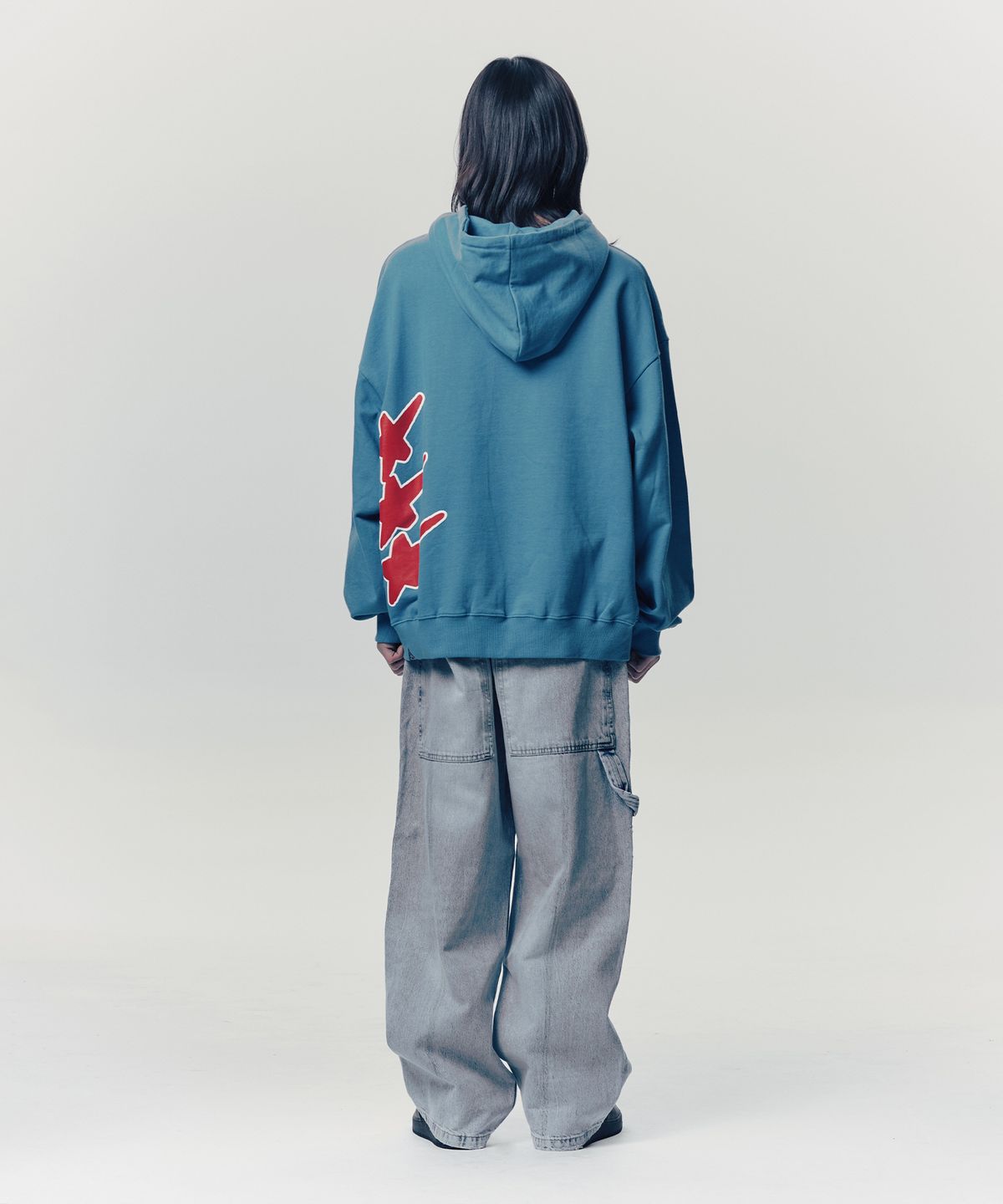 이스트쿤스트(ISTKUNST) G&C HOODIE_BLUE(IK2ESMM407A)