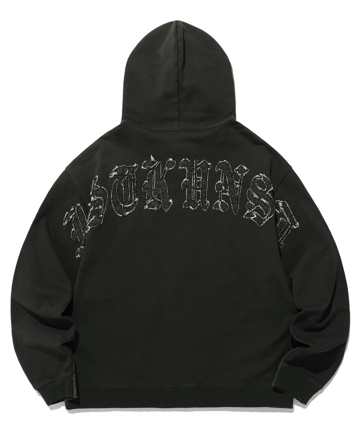 이스트쿤스트(ISTKUNST) DENIM MIX SWEAT HOODED JACKET_BLACK(IK2ESMD110A)