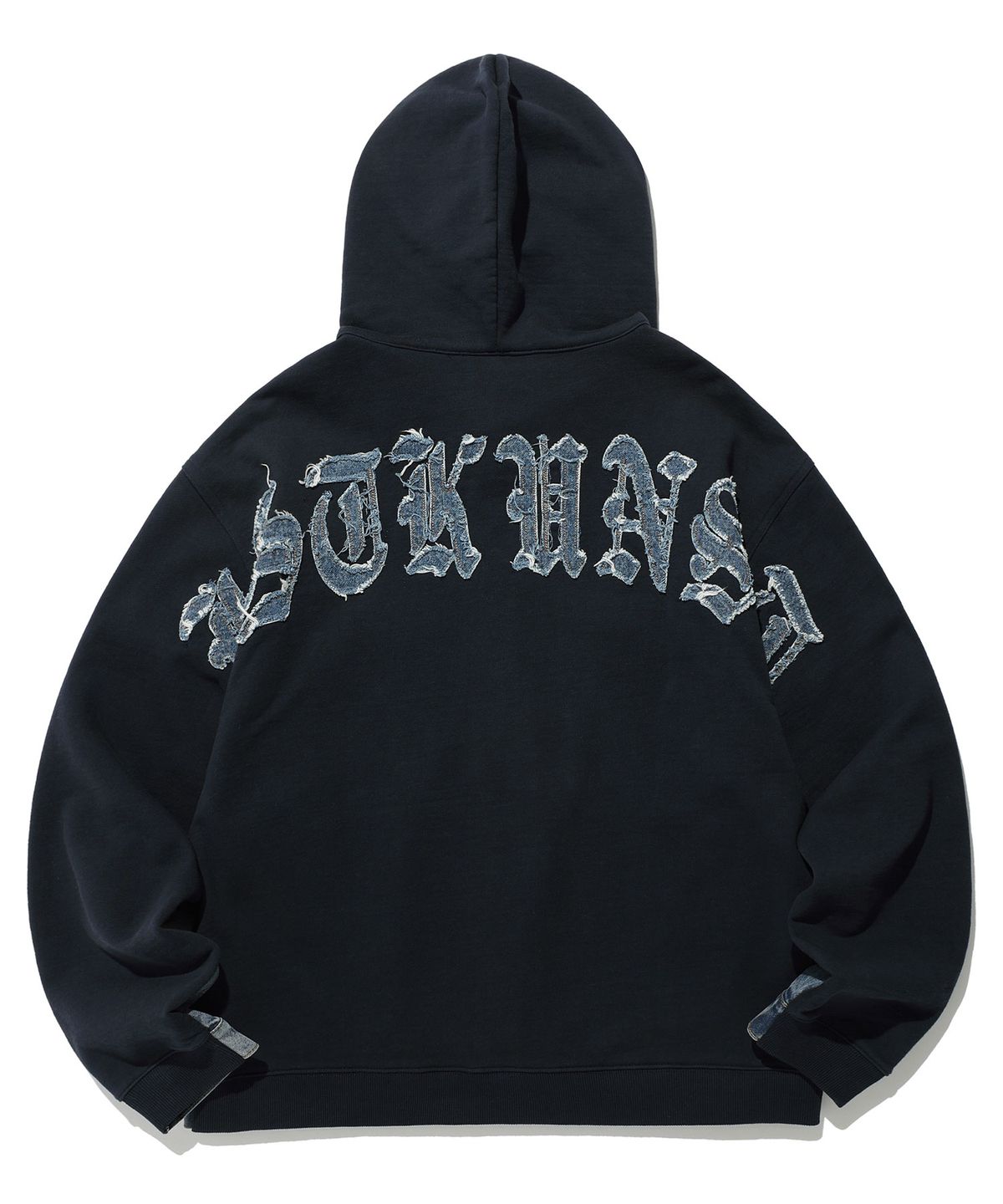 이스트쿤스트(ISTKUNST) DENIM MIX SWEAT HOODED JACKET_BLUE(IK2ESMD110A)