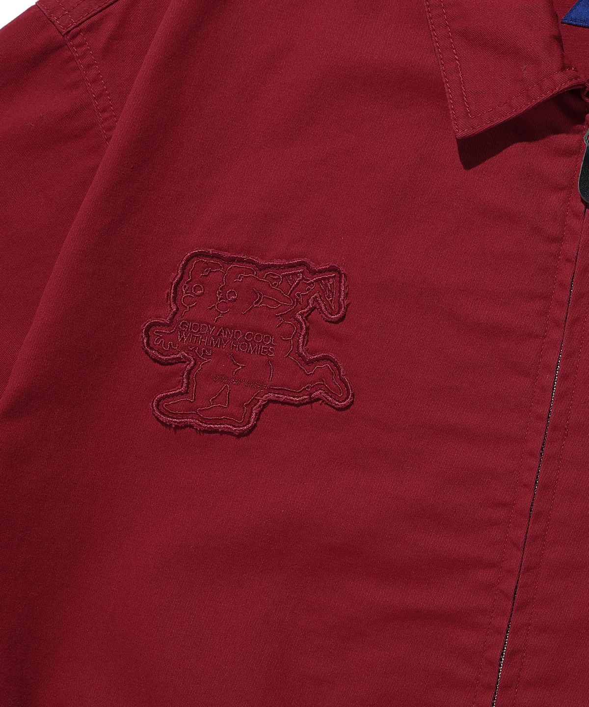 이스트쿤스트(ISTKUNST) WASHED ZIP-UP WORK JACKET_RED(IK2ESMJ200A)