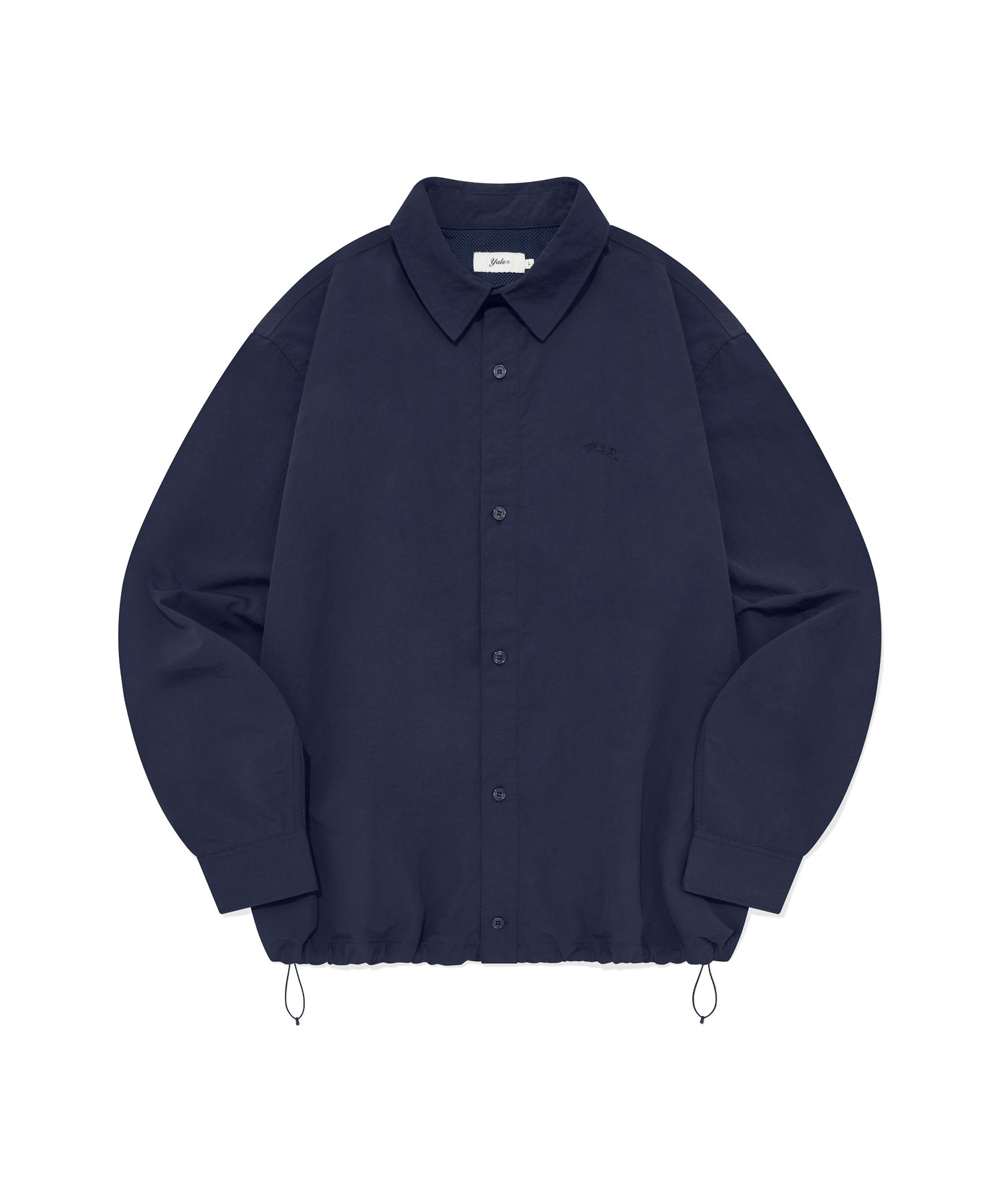 MUSINSA | YALE Nylon Sporty Coach Shirt Navy