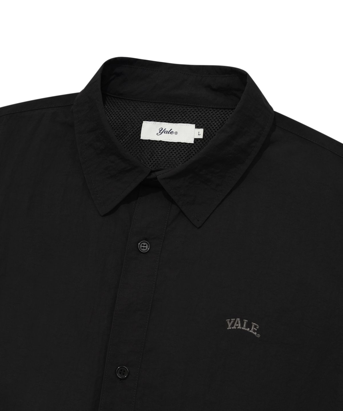 예일(YALE) 나일론 스포티 코치 셔츠 블랙