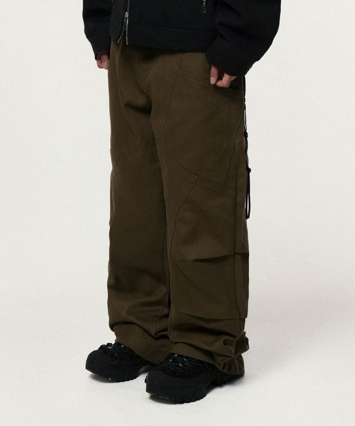 아이돈워너셀(IDWS) Dimension Twill Pants Khaki