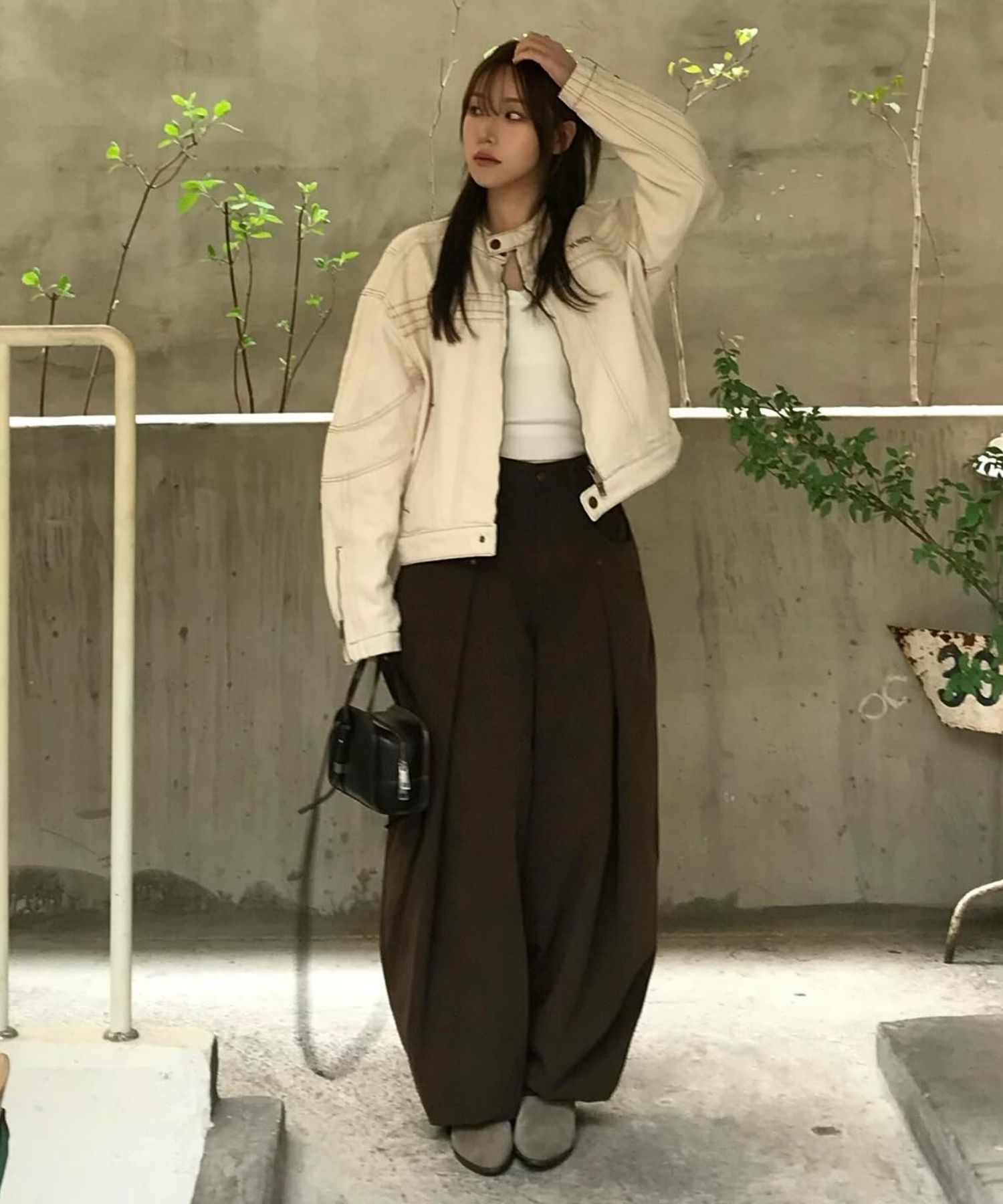 IDWS ■ Soft Suede Twill Balloon Pants MUSINSA | IDWS Soft Suede Twill Balloon Pants Brown