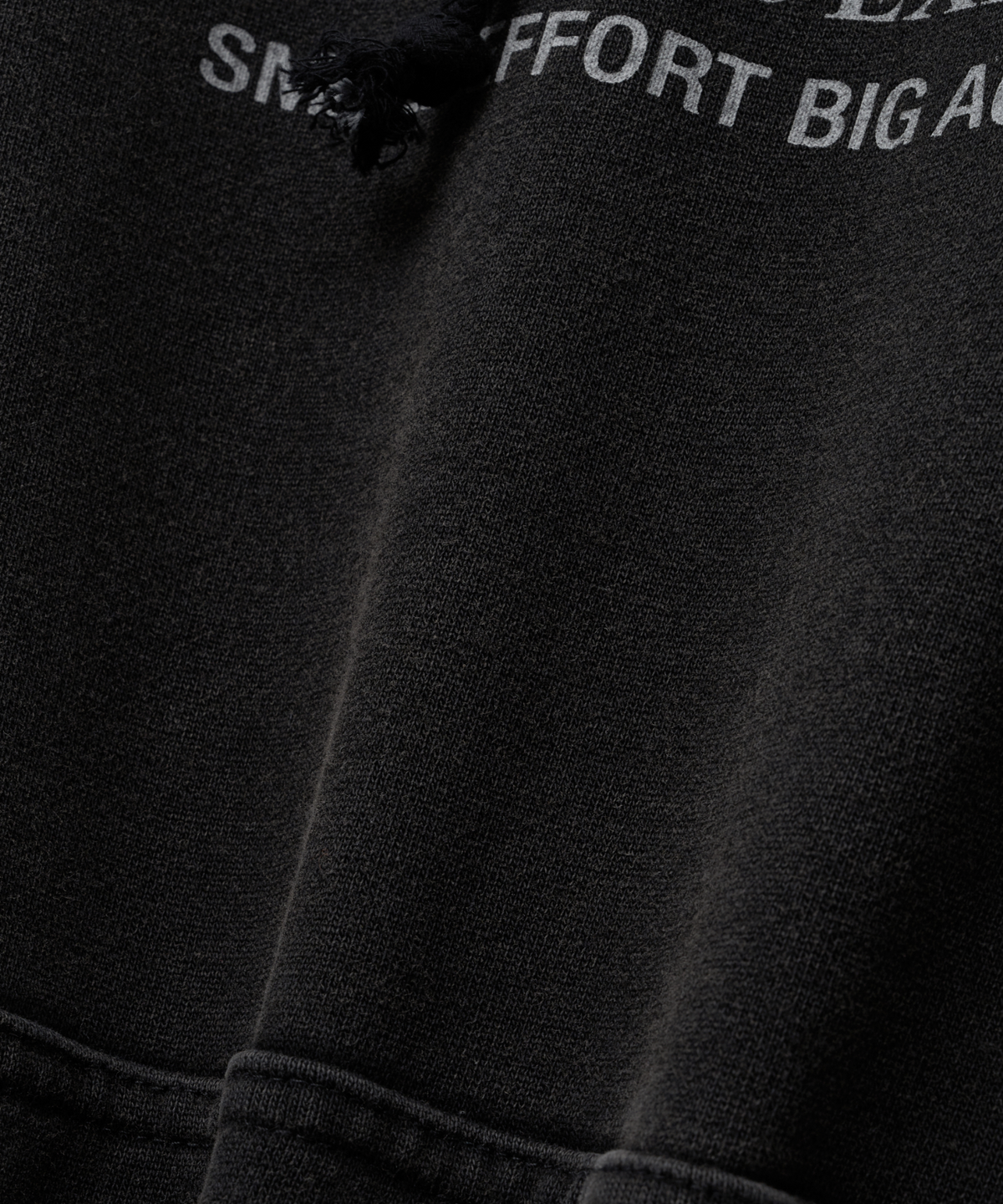 아이돈워너셀(IDWS) Swift Symbol Dying Hoodie Black