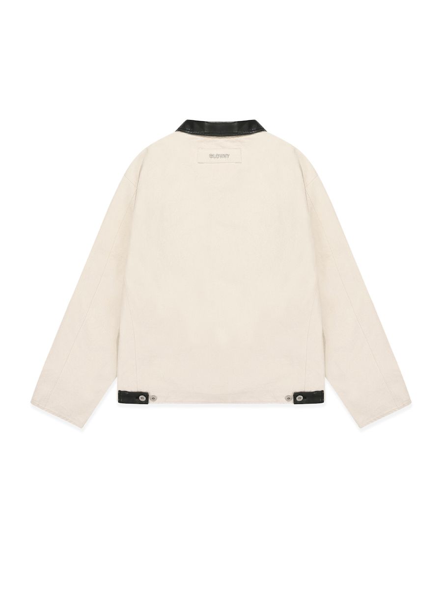 MUSINSA | GLOWNY G CLASSIC COTTON TWILL JACKET (BEIGE)