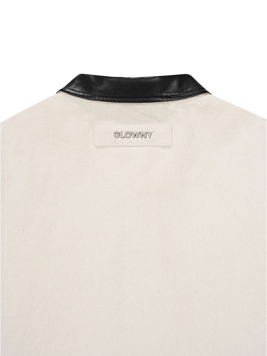 MUSINSA | GLOWNY G CLASSIC COTTON TWILL JACKET (BEIGE)