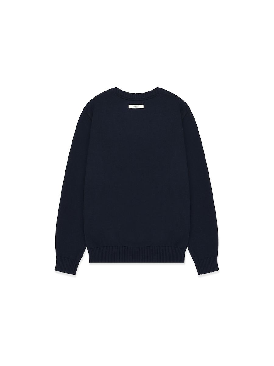 ◆GLOWNY◆ G CLASSIC VNECK LONG SLEEVE NAVY 23T0029 MUSINSA | GLOWNY G CLASSIC LONG SLEEVE (NAVY)