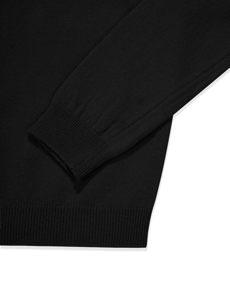 MUSINSA公式 | GLOWNY G CLASSIC STANDARD FIT CARDIGAN (BLACK)