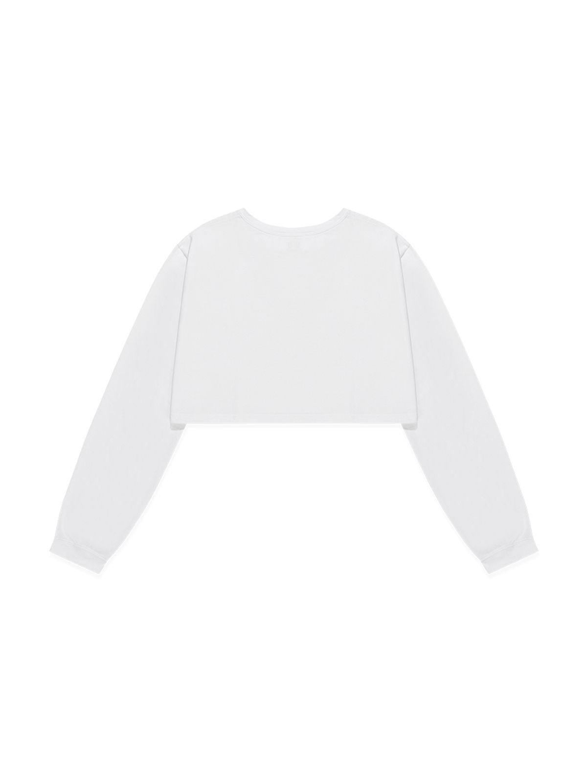 글로니(GLOWNY) G CLASSIC SOFT CROP LONG SLEEVE (WHITE)