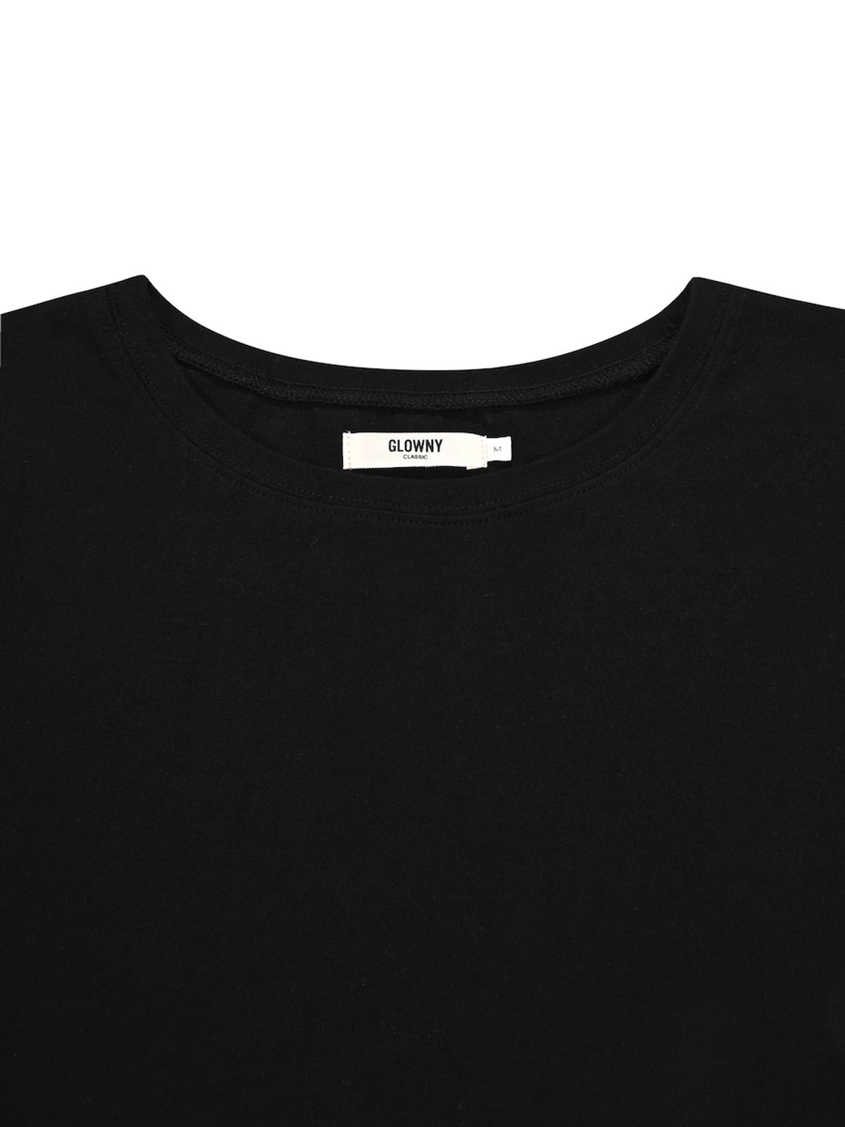 글로니(GLOWNY) G CLASSIC SOFT CROP LONG SLEEVE (BLACK)