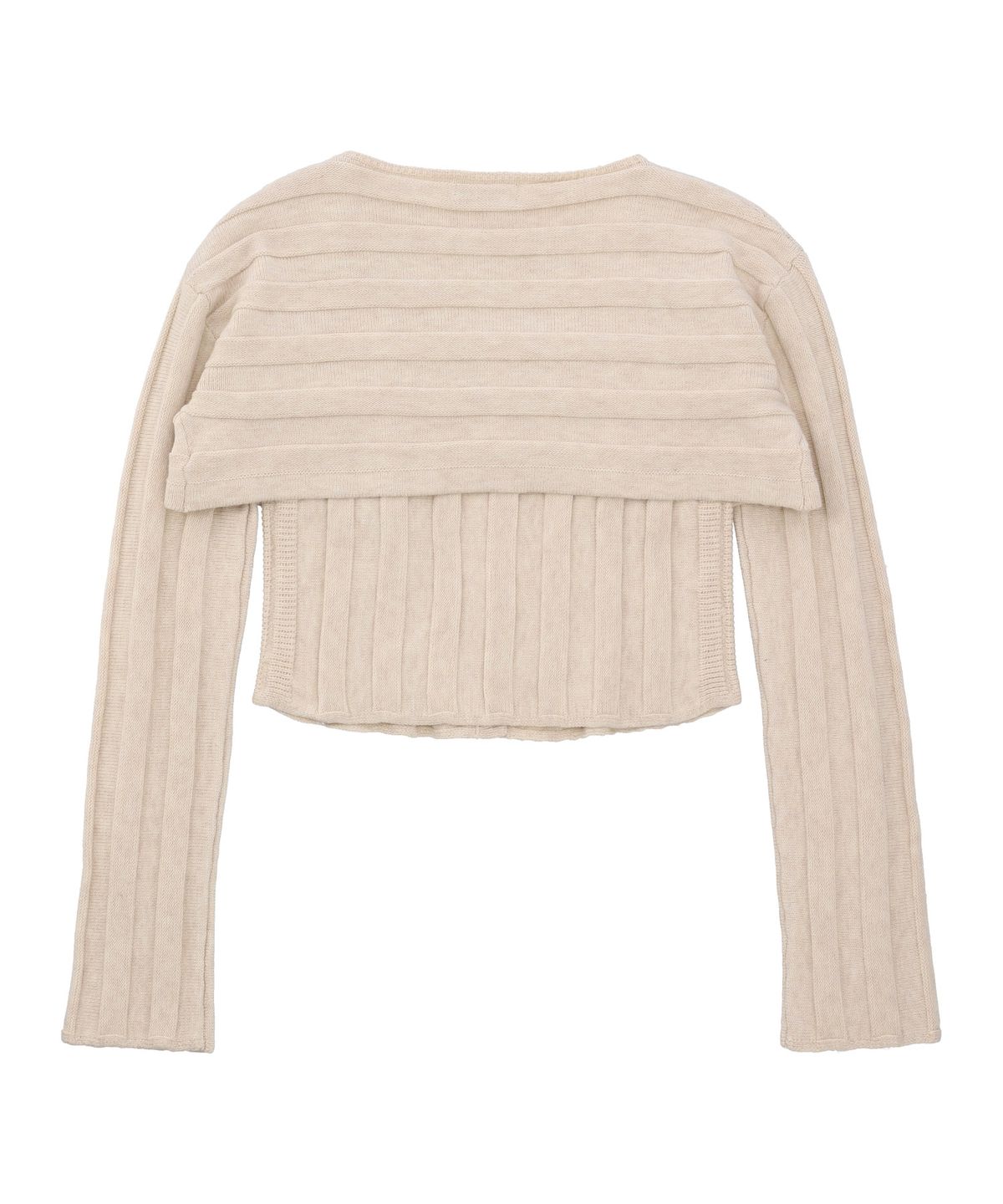 델리센트(DELICCENT) 리브 나시 볼레로 세트 [BEIGE]