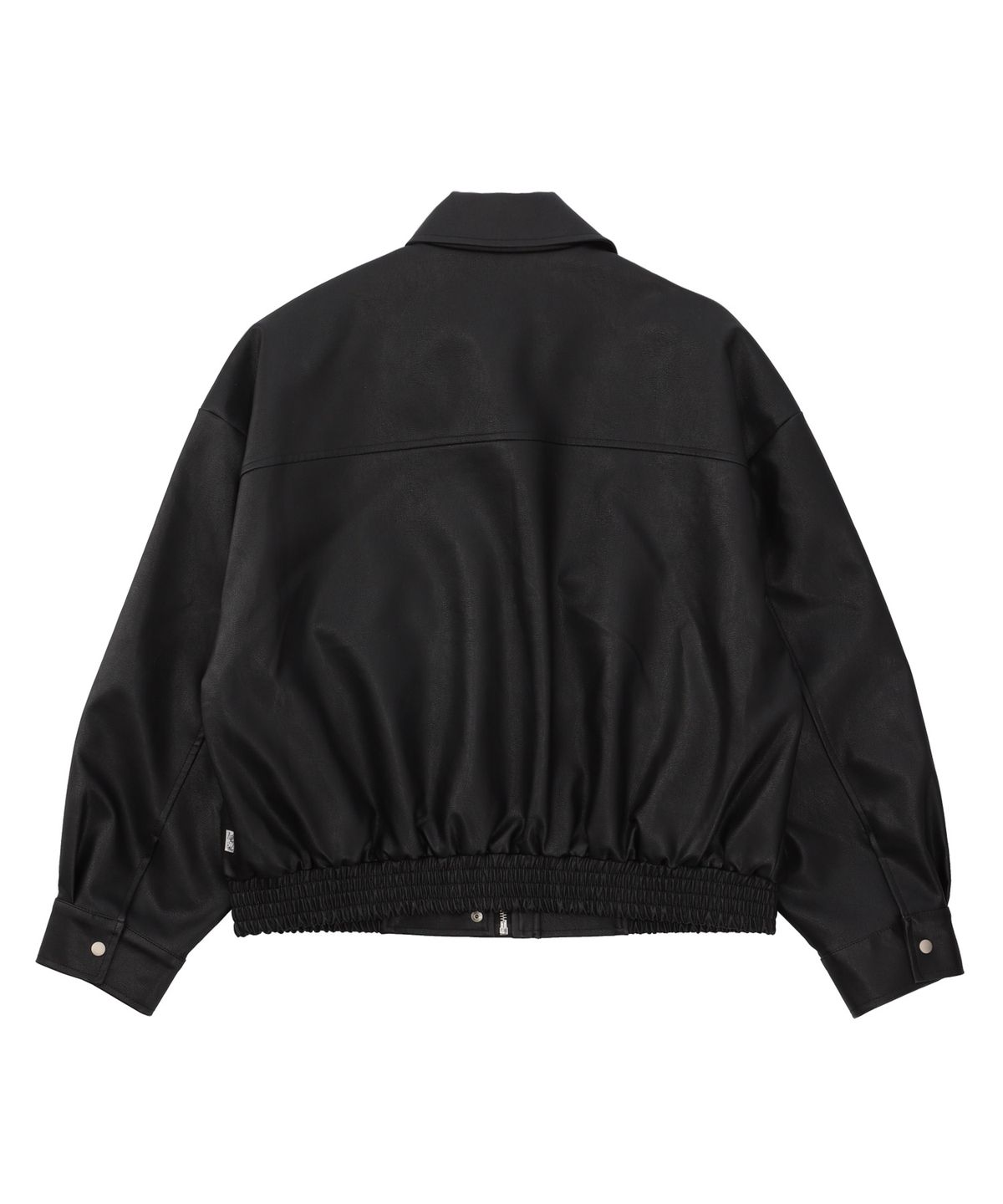 델리센트(DELICCENT) 스탠다드 레더 점퍼 [BLACK]