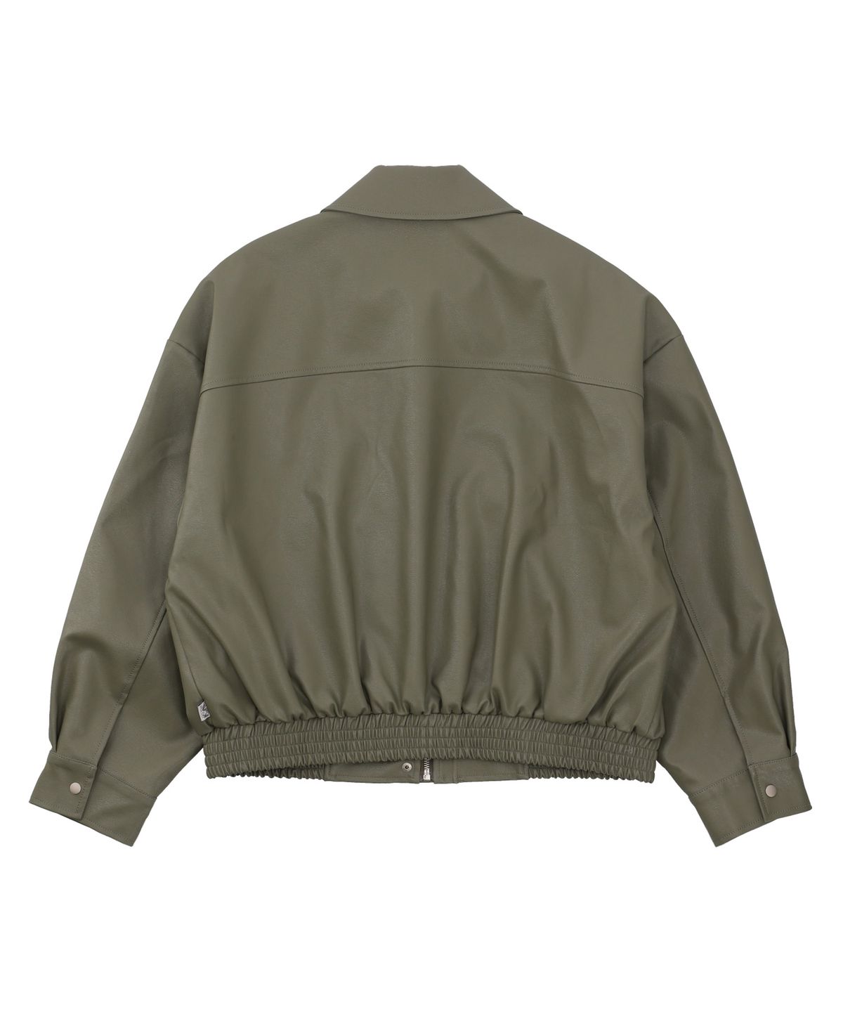 델리센트(DELICCENT) 스탠다드 레더 점퍼 [KHAKI]