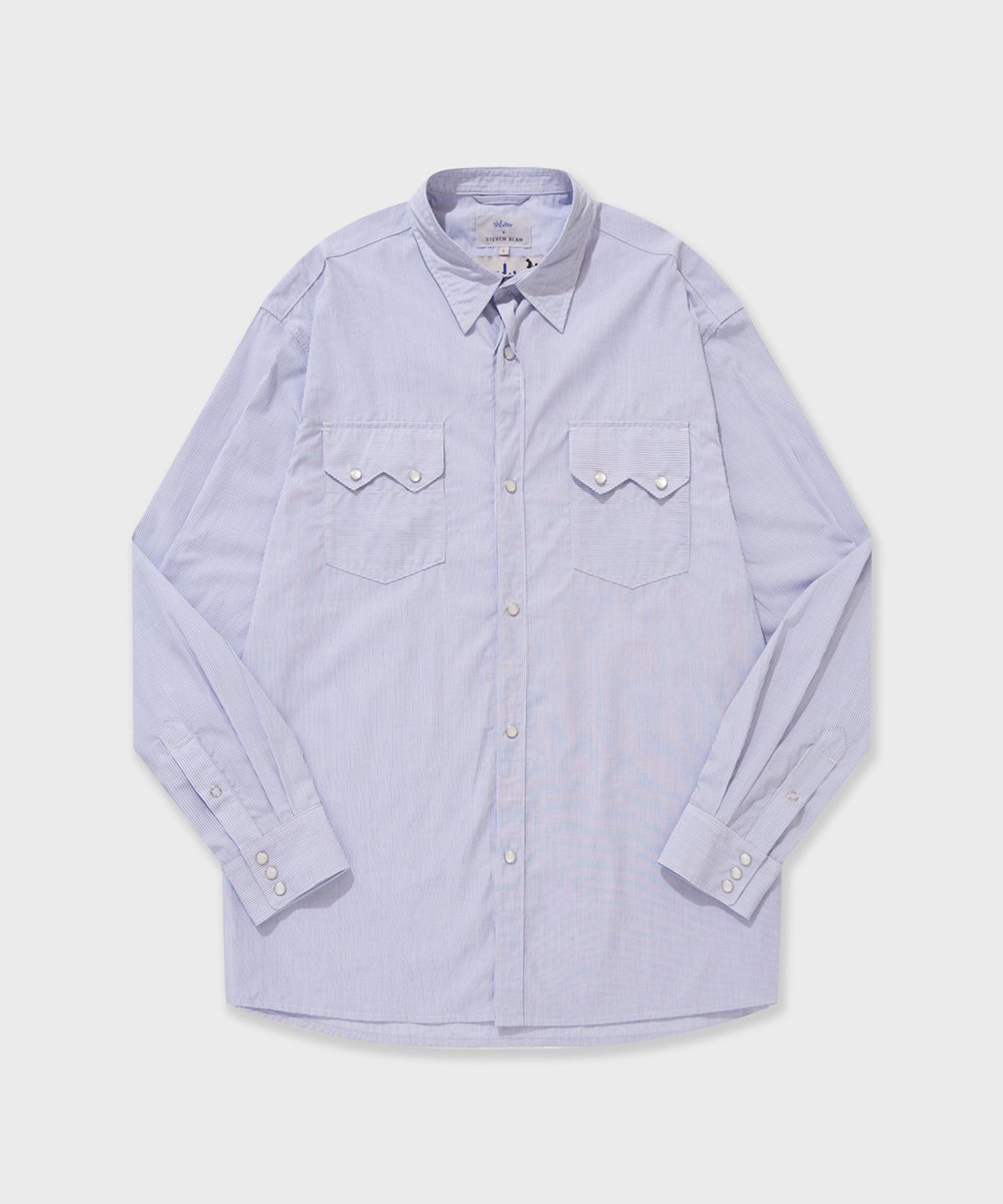 셔터(SHIRTER) REVERSE SEAM WESTERN SHIRT (SKY BLUE)